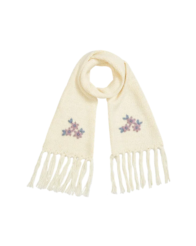 fable-england-forget-me-not-strickschal-creme-vergissmeinnicht image 1