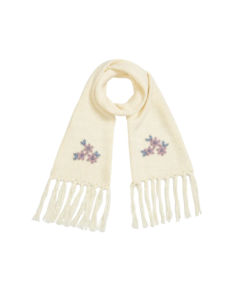 fable-england-forget-me-not-strickschal-creme-vergissmeinnicht image 1