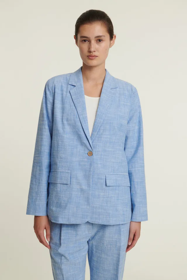 basic-apparel-zita-quiet-harbor-blazer-oversize-bio-baumwolle image 1