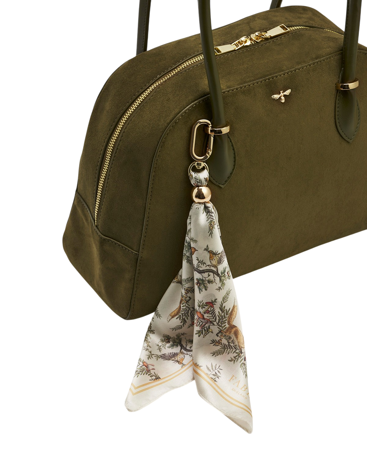 fable-england-amelia-faux-suede-schultertasche-khaki image 4