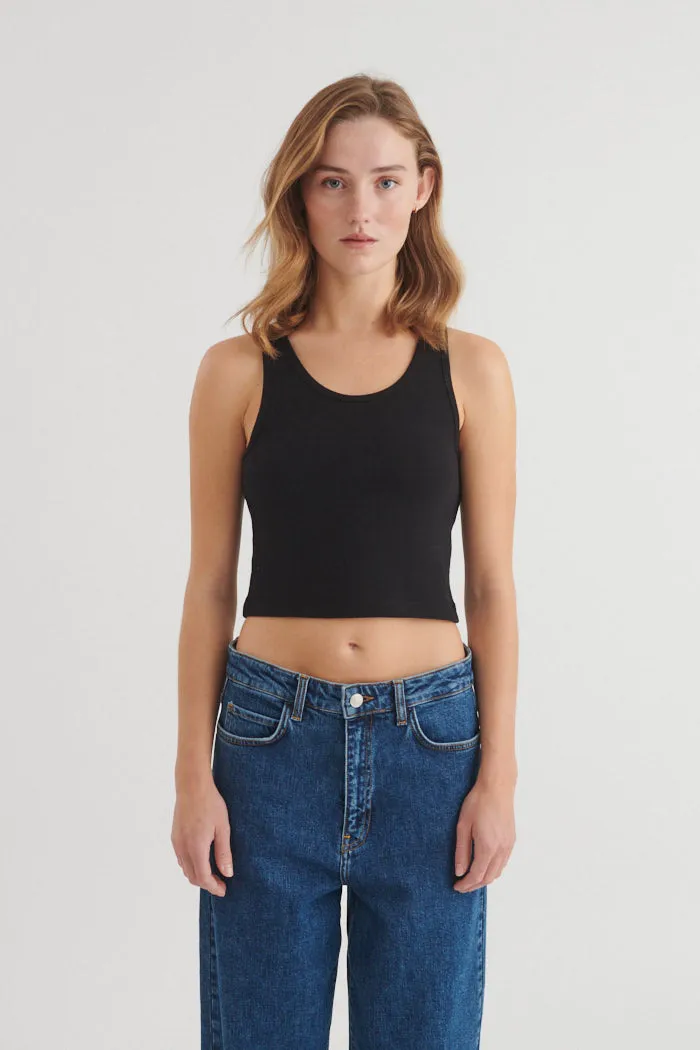 basic-apparel-ludmilla-crop-tank-ba146-28-top-schwarz-bio-baumwolle image 1