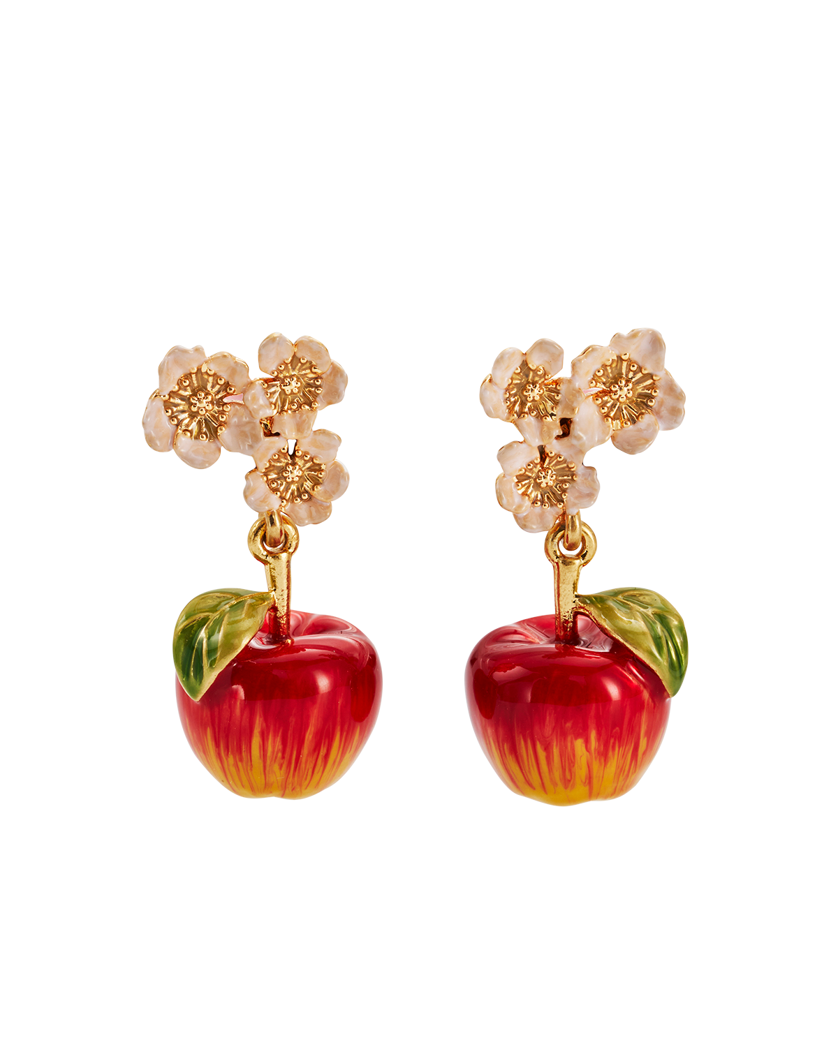 fable-england-jewellery-apple-blossom-ohrringe-gold-apfel image 1