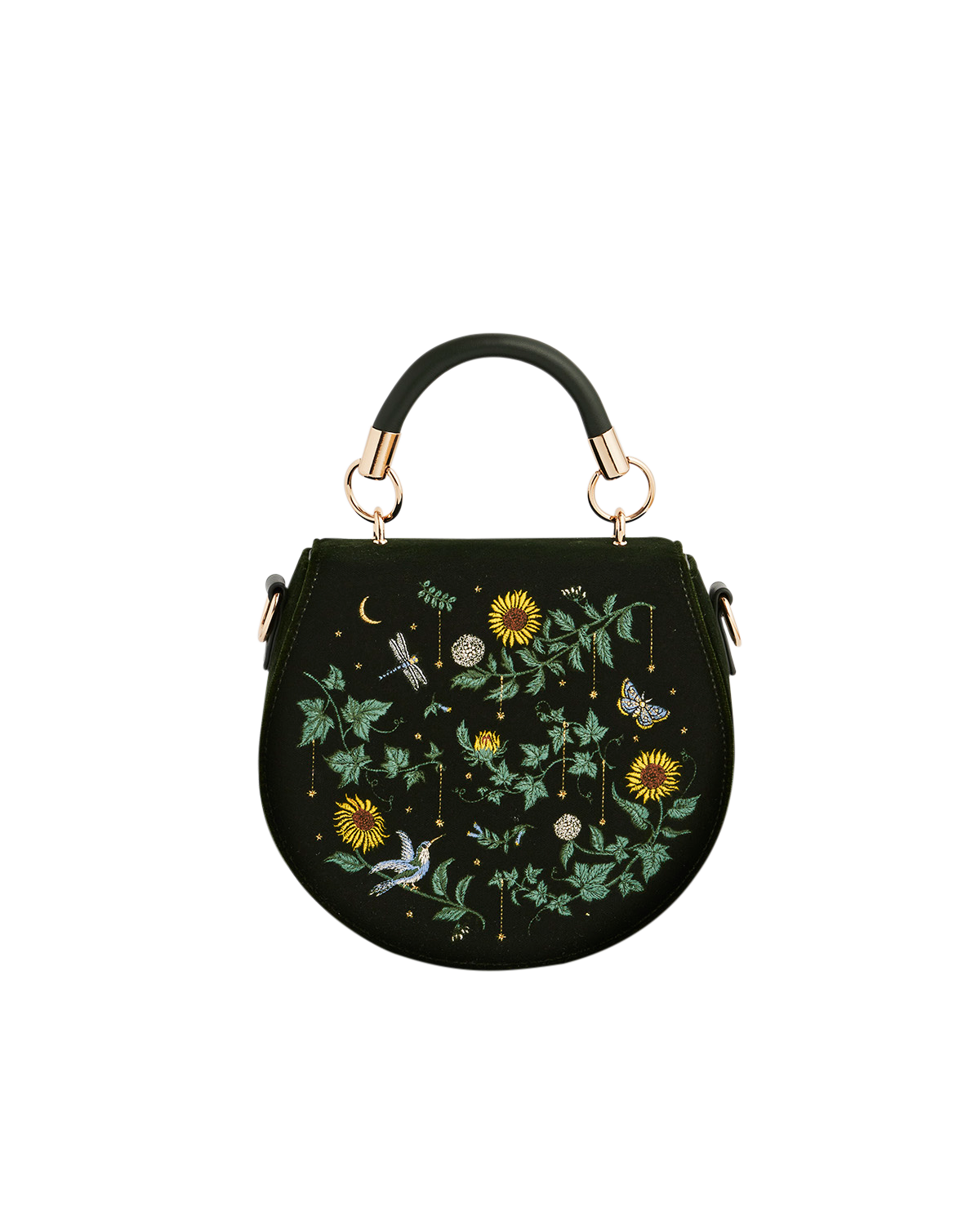 fable-england-charlotte-sunflower-henkeltasche-samt-gr-n image 1