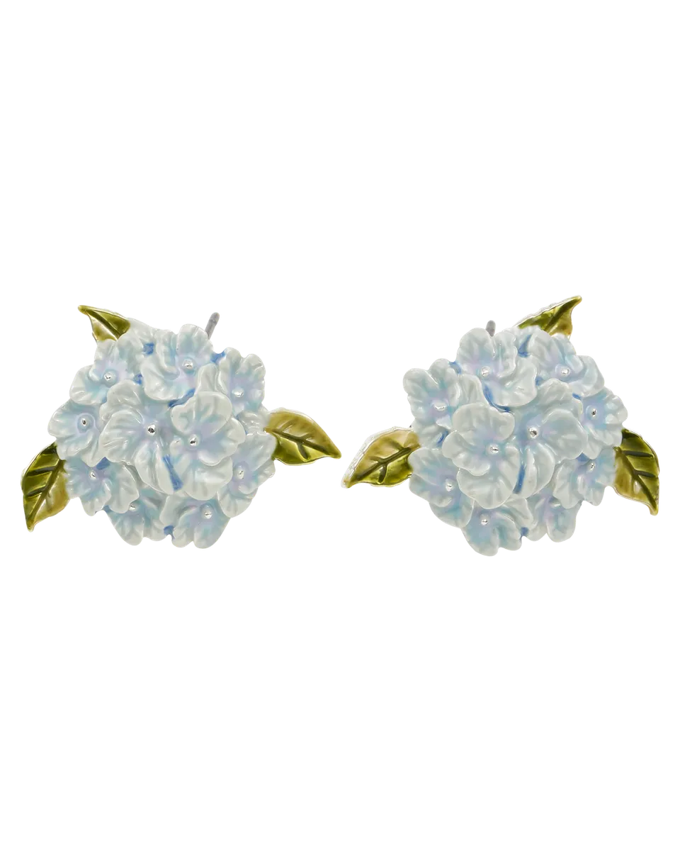 fable-england-jewellery-hydrangea-silver-ohrringe-blau-emaille image 1