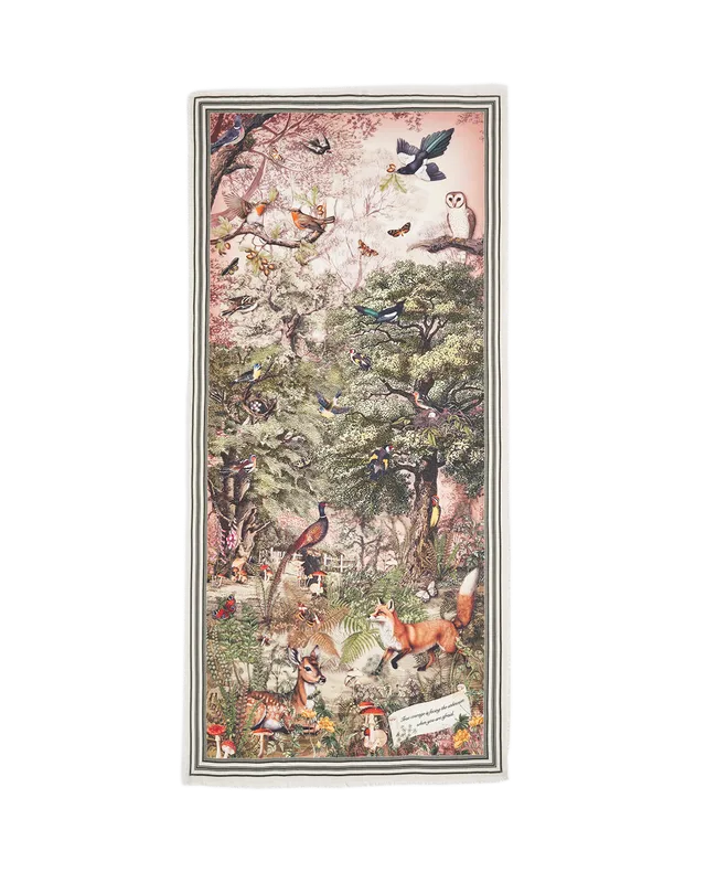 fable-england-woodland-tales-long-scarf-schal-taupe-waldmuster image 1