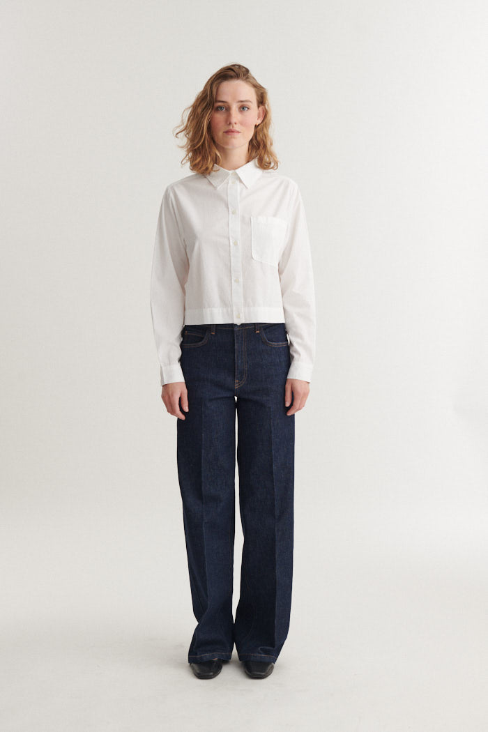 basic-apparel-silje-bluse-bright-white-cropped-bio-baumwolle image 5
