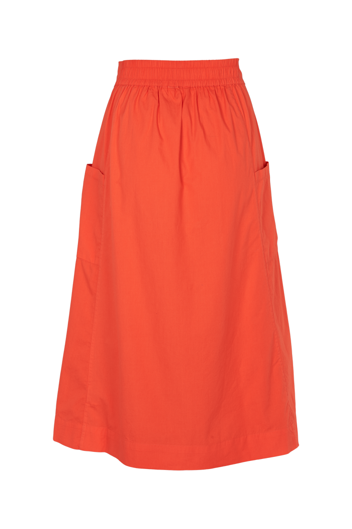 basic-apparel-silje-skirt-grenadine-damen-rock-bio-knielang image 5