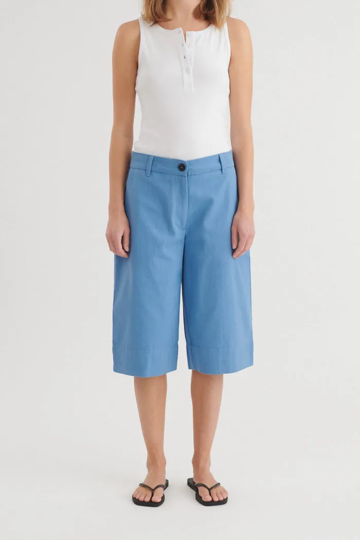 basic-apparel-lilla-shorts-riviera-bio-baumwolle-blau image 1
