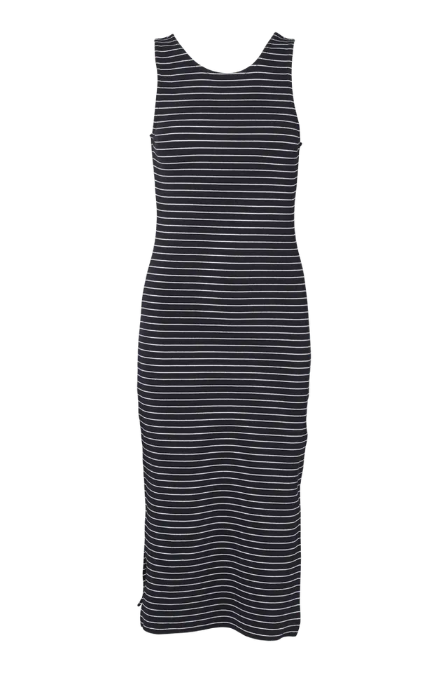 basic-apparel-ludmilla-openback-dress-kleid-black-bright-white image 1