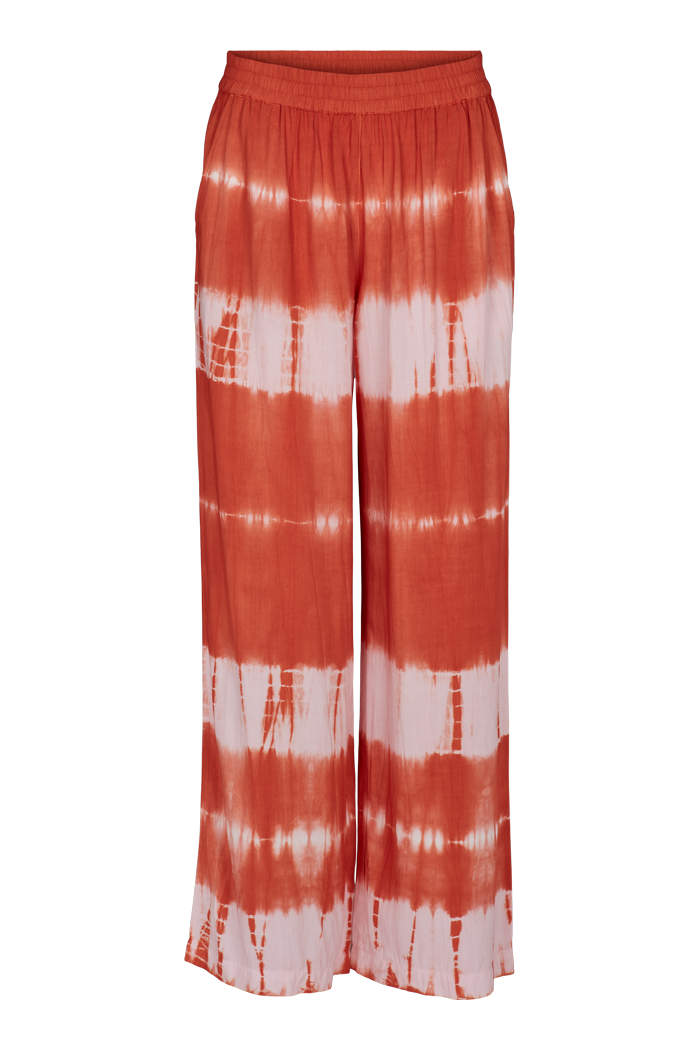 basic-apparel-orchid-pants-sommerhose-tie-dye-rosa-viskose image 1