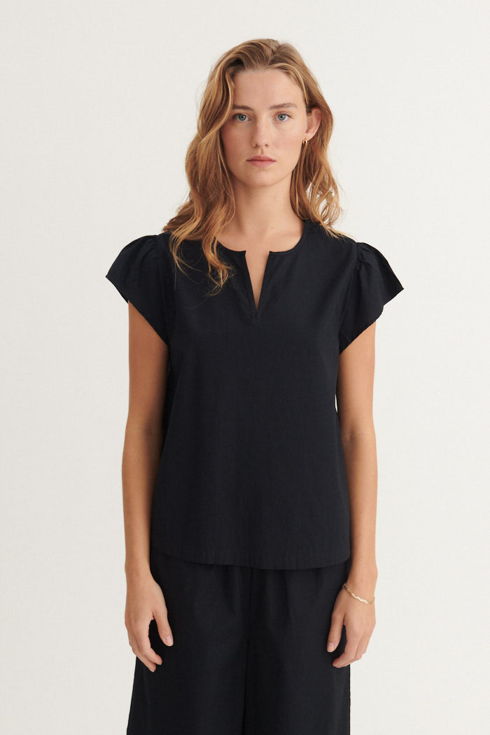 basic-apparel-silje-ss-top-damen-black-bio-baumwolle image 1