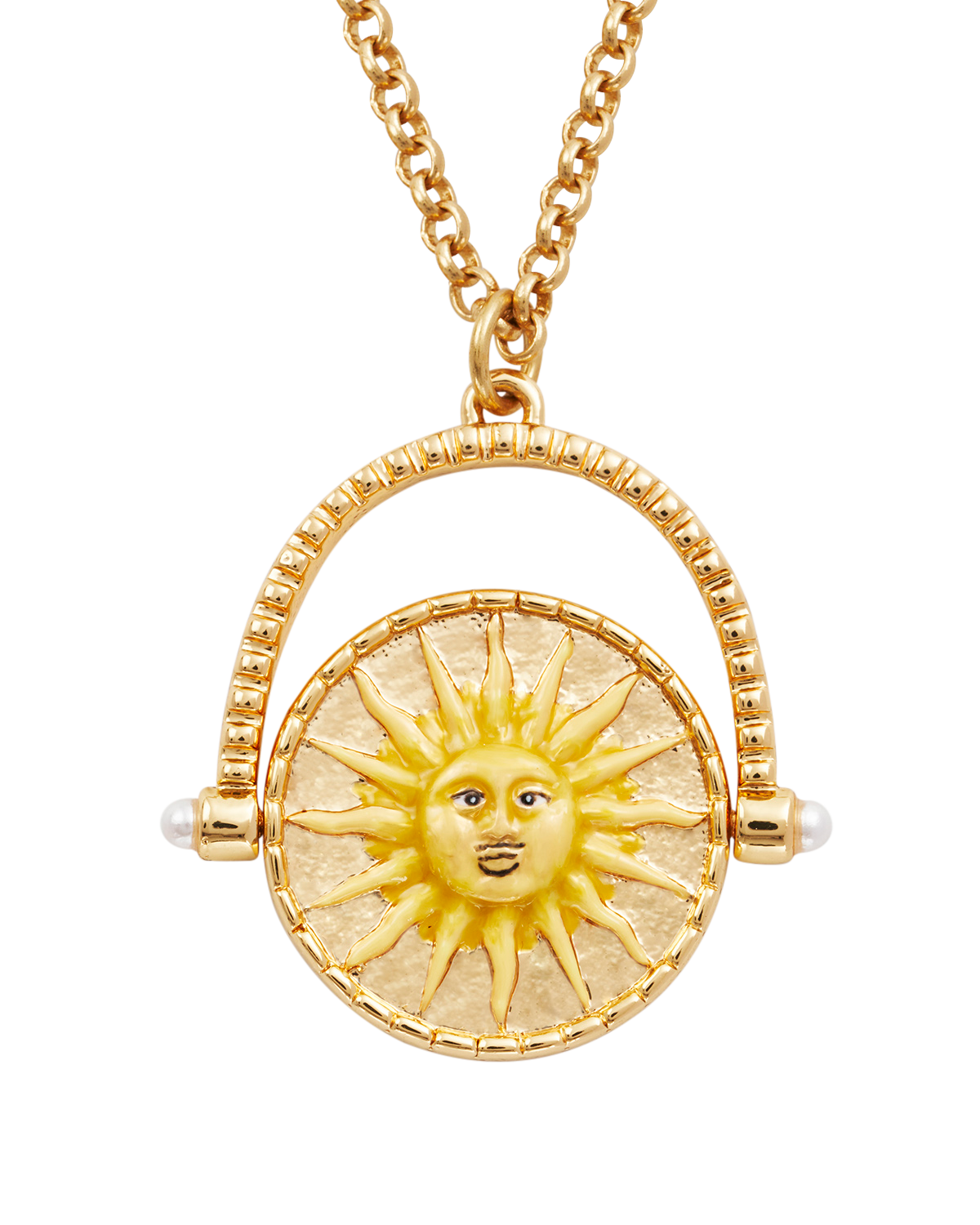 fable-england-jewellery-sun-moon-kette-gold-spinner-perle image 1