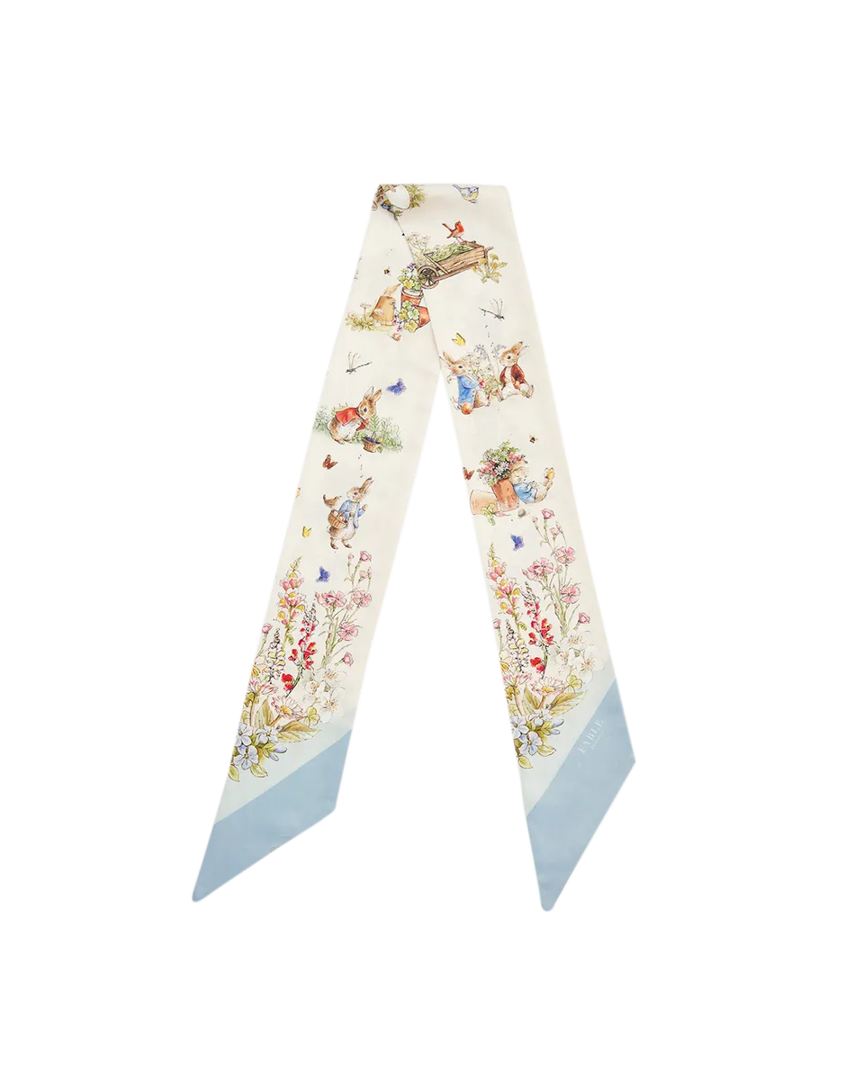 fable-england-peter-rabbit-skinny-schal-creme-hasenmuster image 1