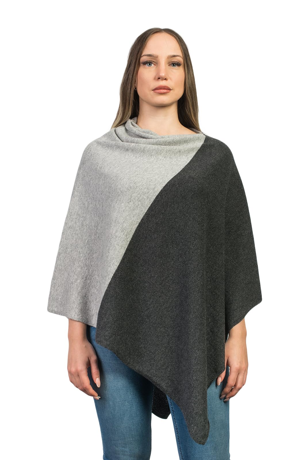 dalle-piane-poncho-bicolor-kaschmir-poncho-rot-100 image 7