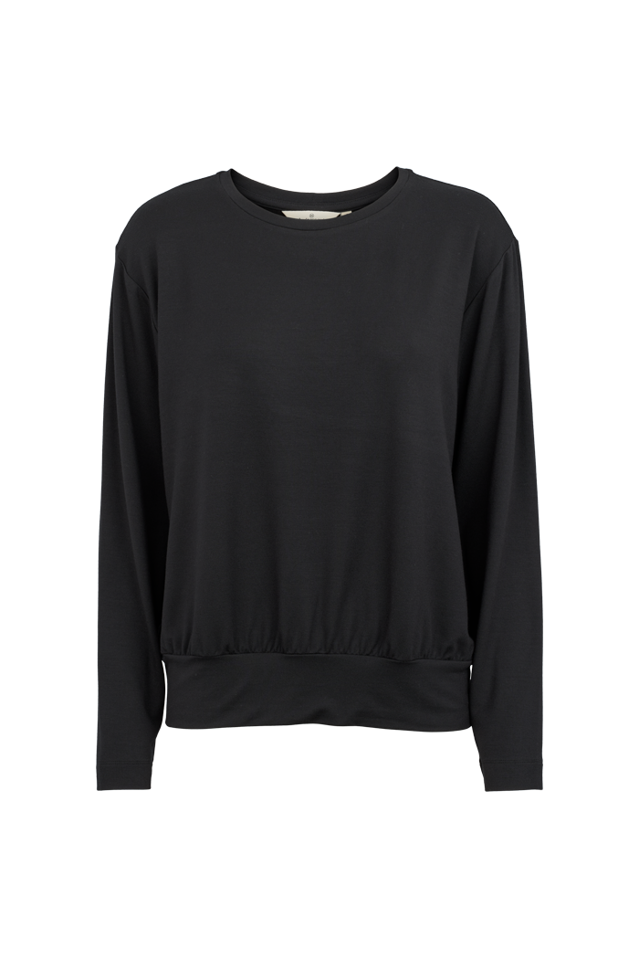 basic-apparel-sadie-blouse-black-damen-bluse-modal-locker image 5