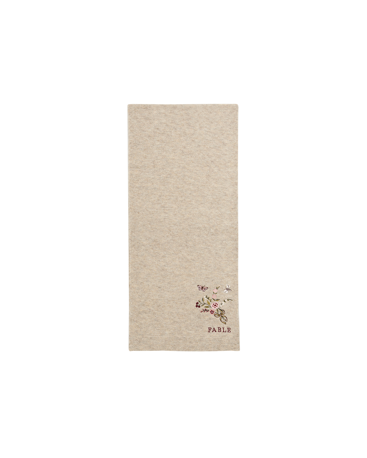 fable-england-eve-floral-strickschal-oat-marl-beige image 4
