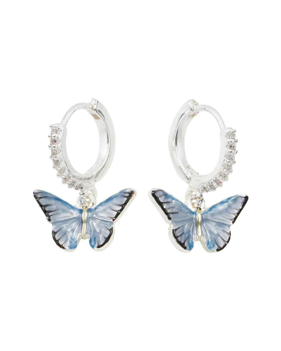 fable-england-blue-butterfly-silver-ohrringe-schmetterling-blau image 1