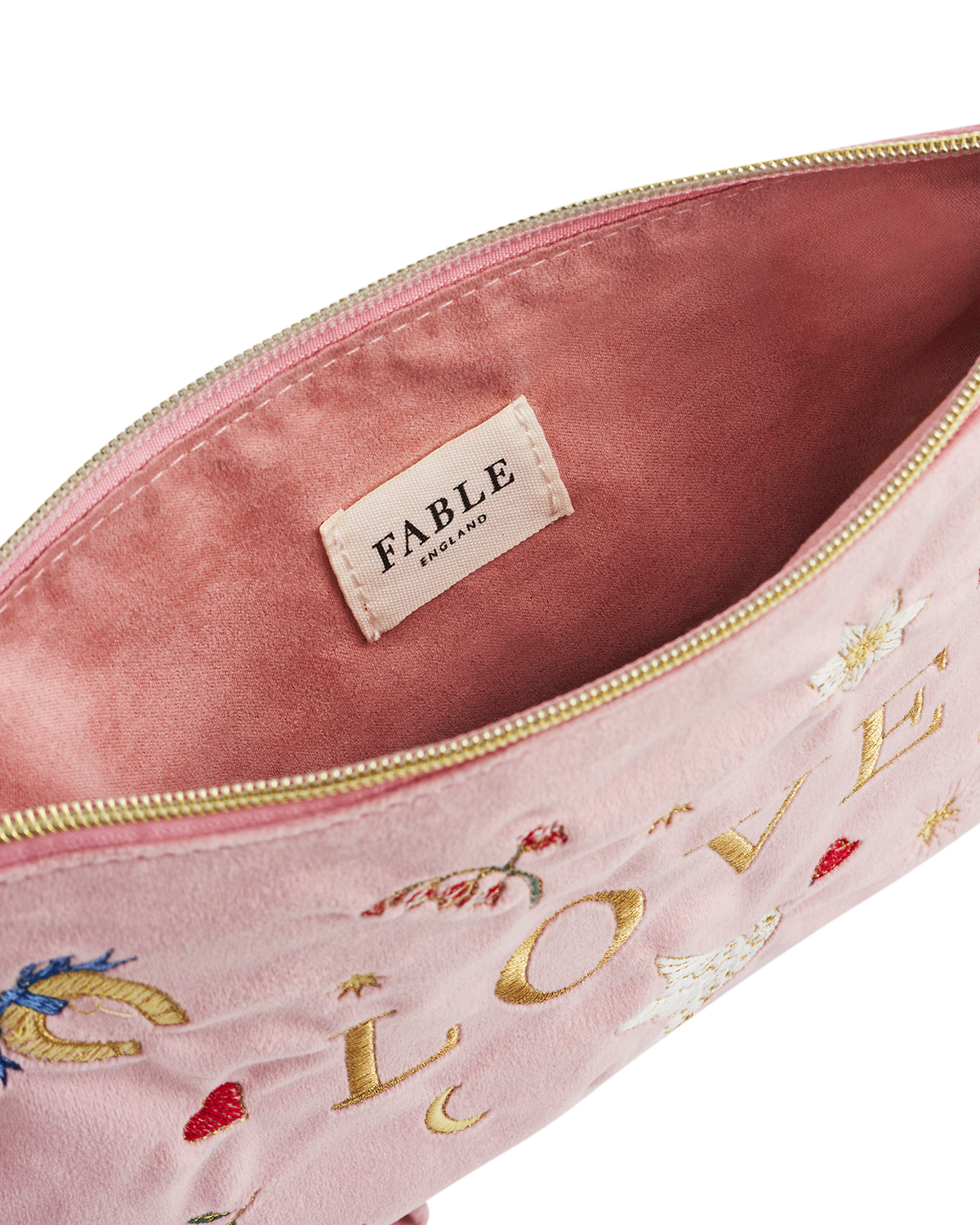 fable-england-pink-love-samt-t-schchen-rosa-bestickt image 7