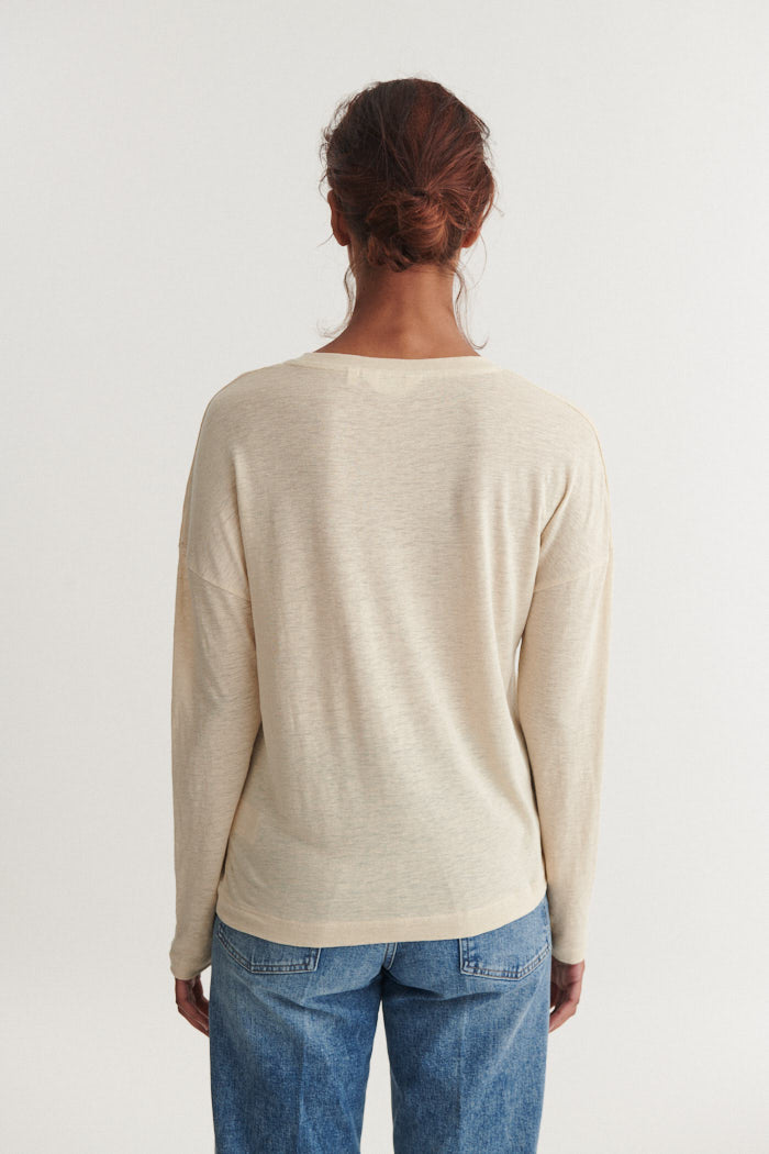 basic-apparel-ashly-ls-tee-longsleeve-summer-sand-leinen image 3