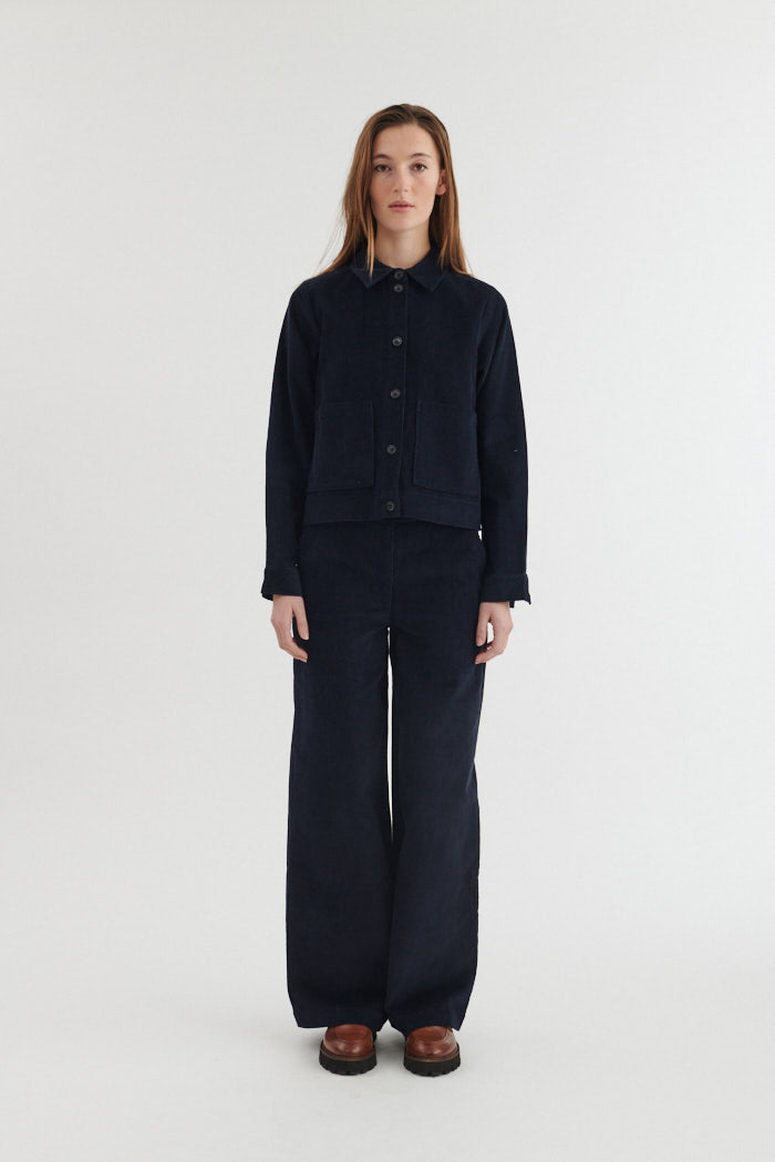 basic-apparel-millu-shirt-cordhemd-schwarz-bio-baumwolle image 4