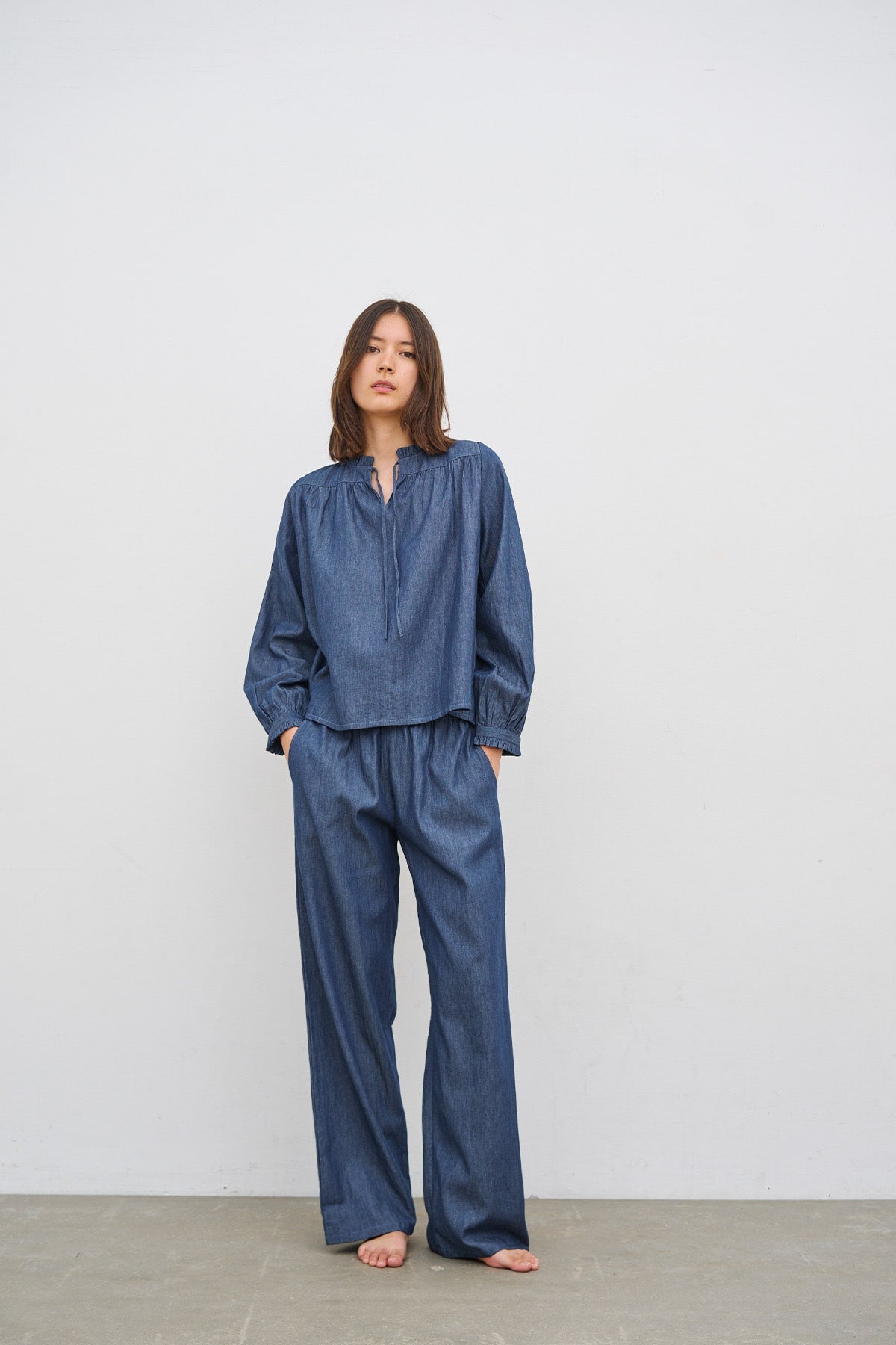 care-by-me-joy-casual-hose-denim-dunkelblau-bio-baumwolle image 8