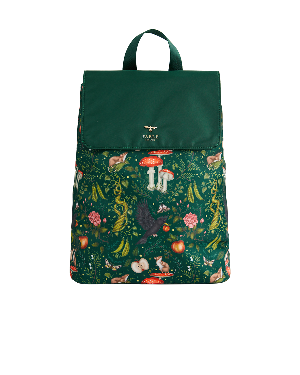 fable-england-handbags-into-the-woods-rucksack-gr-n-nylon image 1
