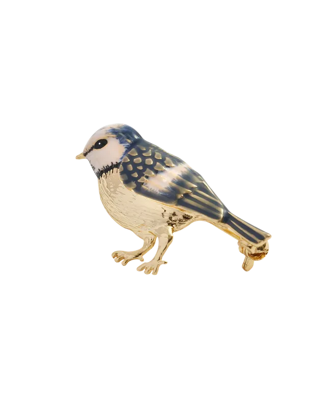 fable-england-enamel-blue-tit-brosche-blaumeise-emaille image 1