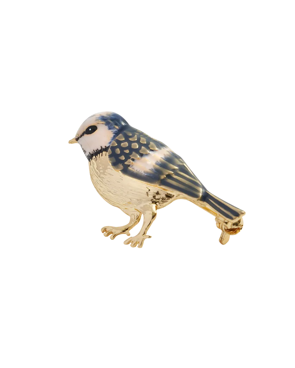fable-england-enamel-blue-tit-brosche-blaumeise-emaille image 1