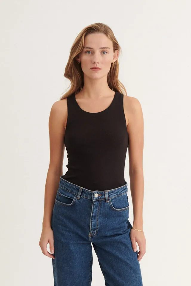 basic-apparel-arense-tank-top-black-bio-baumwolle image 1