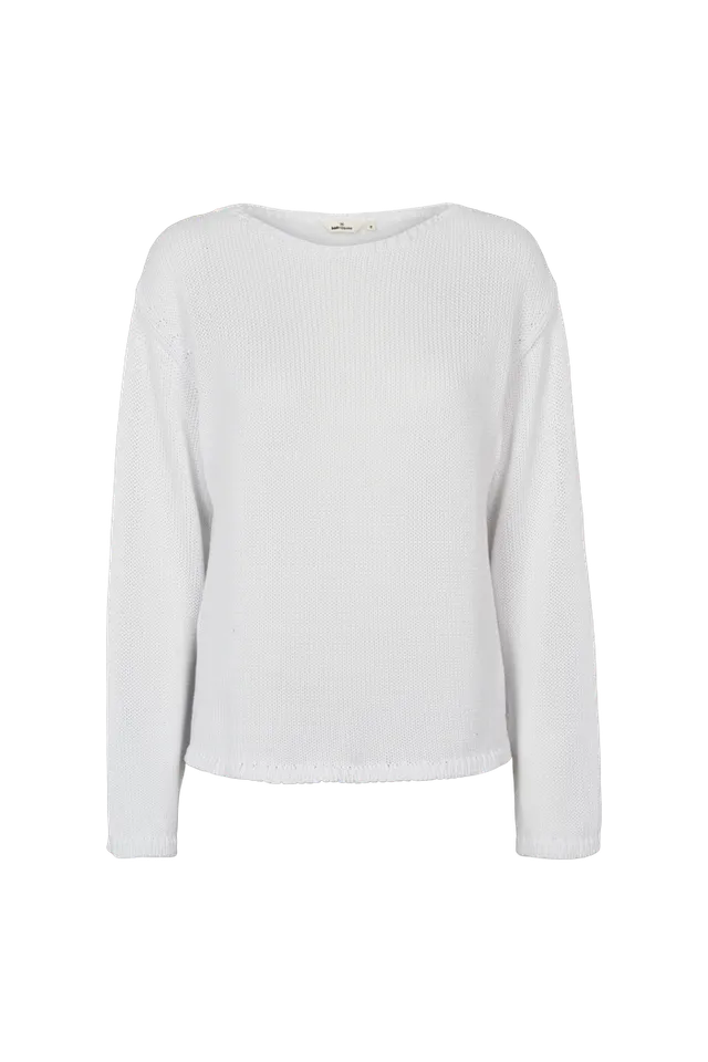 basic-apparel-cia-boat-neck-pullover-bright-white-bio image 1