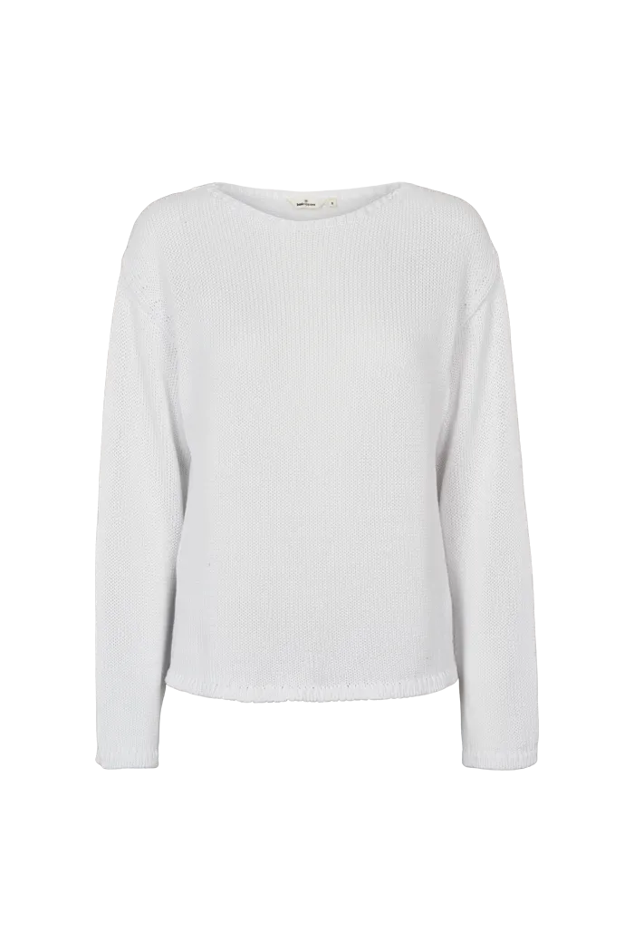 basic-apparel-cia-boat-neck-pullover-bright-white-bio image 1