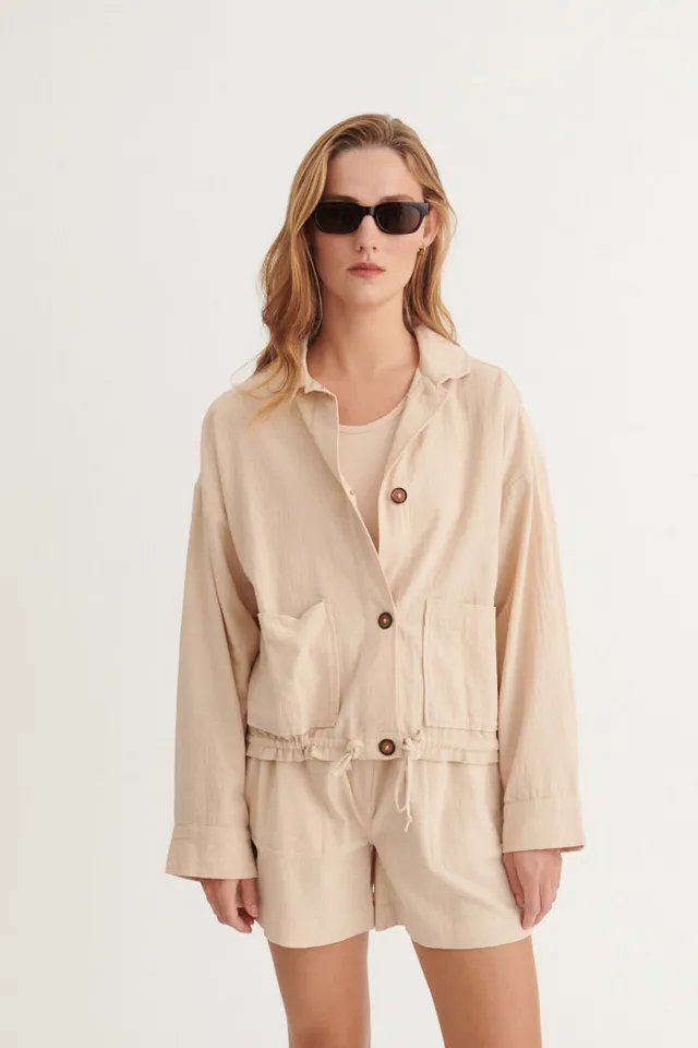 basic-apparel-beate-jacket-jacke-smokey-grey-bio-baumwolle image 1