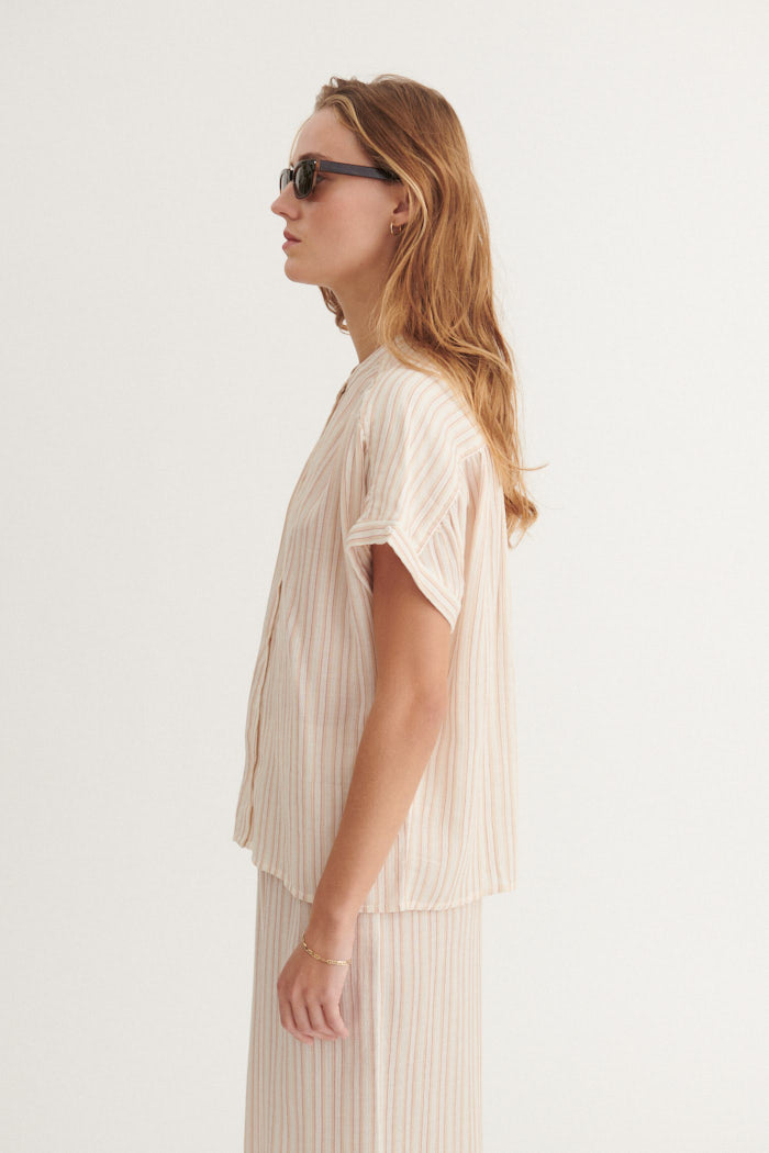 basic-apparel-calli-ss-shirt-streifen-bio-baumwolle-oversize image 2
