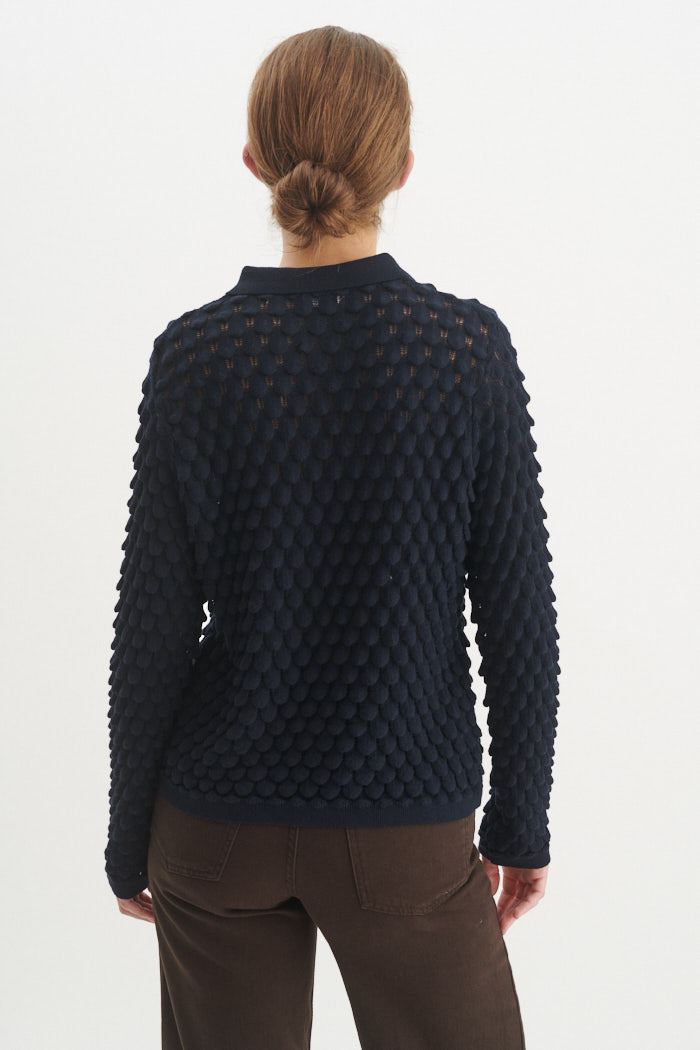 basic-apparel-cilla-polo-sweater-sky-captain-bio image 3