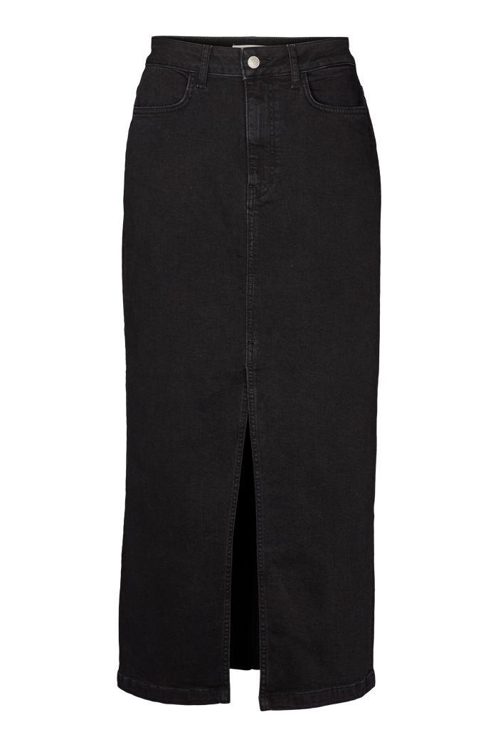 basic-apparel-enya-jeansrock-schwarz-bio-baumwolle-stretch image 6