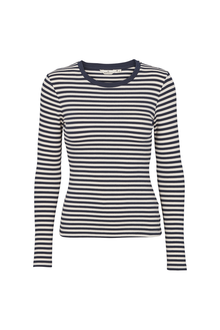 basic-apparel-ludmilla-ls-tee-langarmshirt-birch-navy-bio image 5