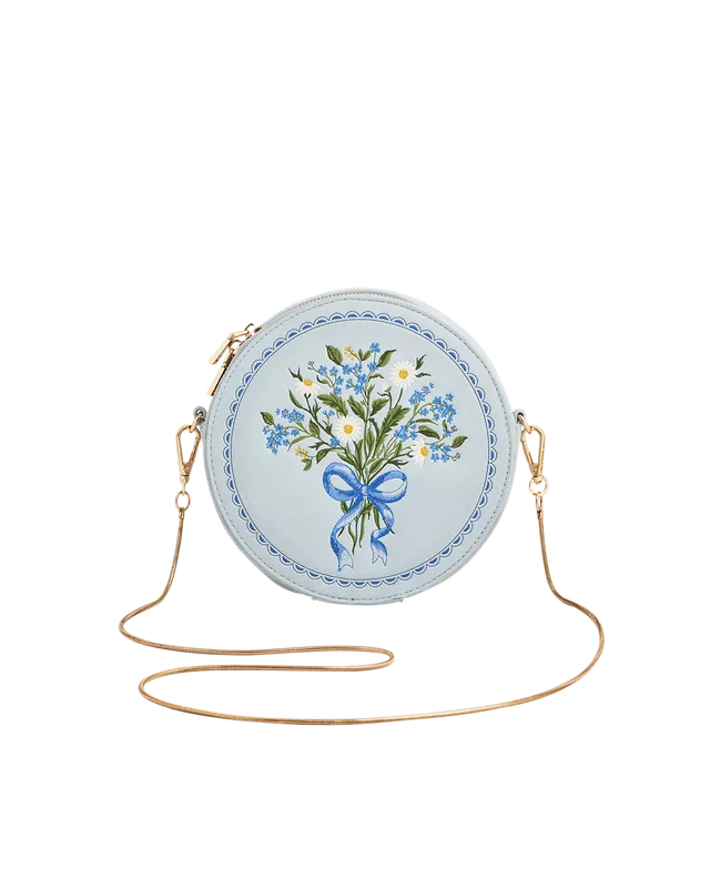 fable-england-isabel-floral-bow-tasche-blau-rund-bestickt image 1