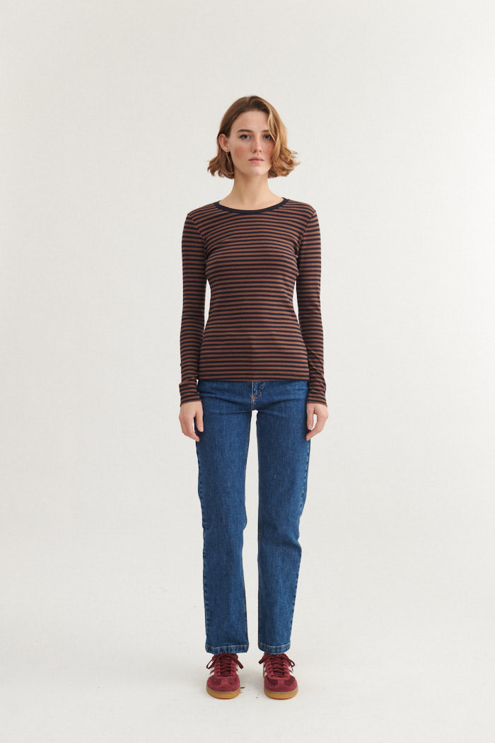 basic-apparel-ludmilla-ls-tee-langarmshirt-carafe-bio-ripp image 4