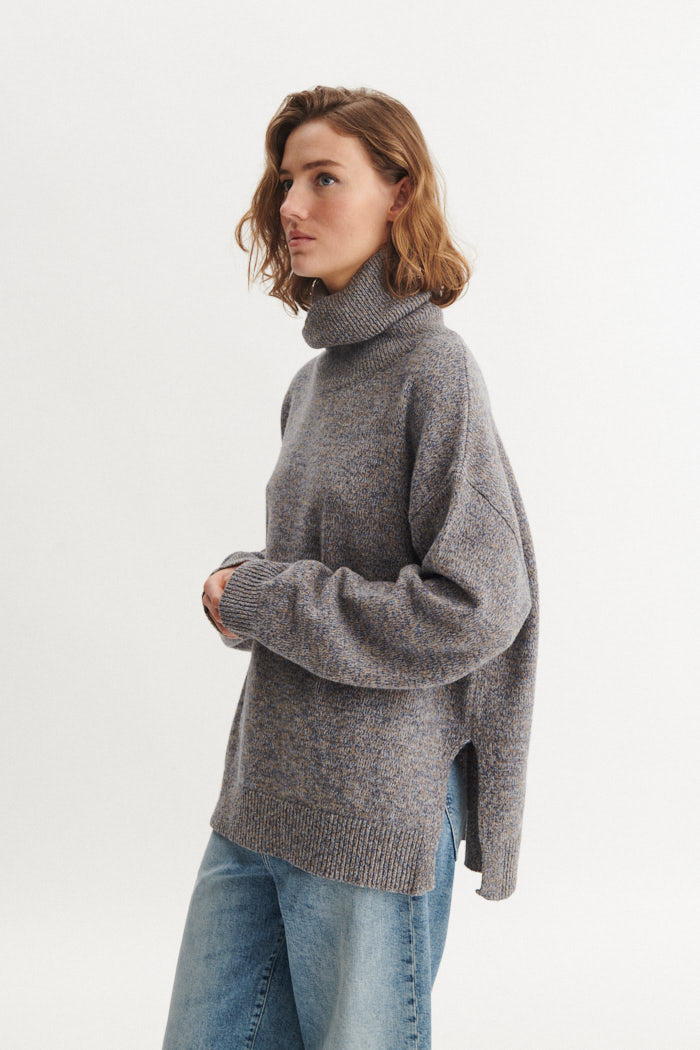 basic-apparel-randi-t-neck-pullover-braun-wolle-rollkragen image 2