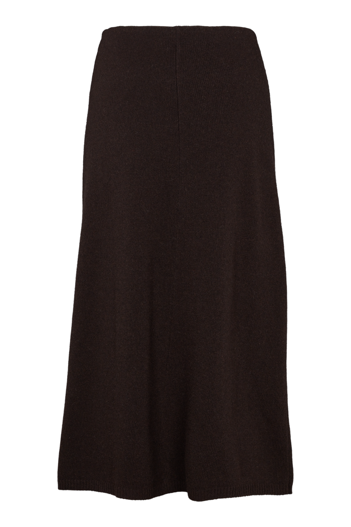 basic-apparel-lise-3-4-skirt-strickrock-braun-wolle image 5