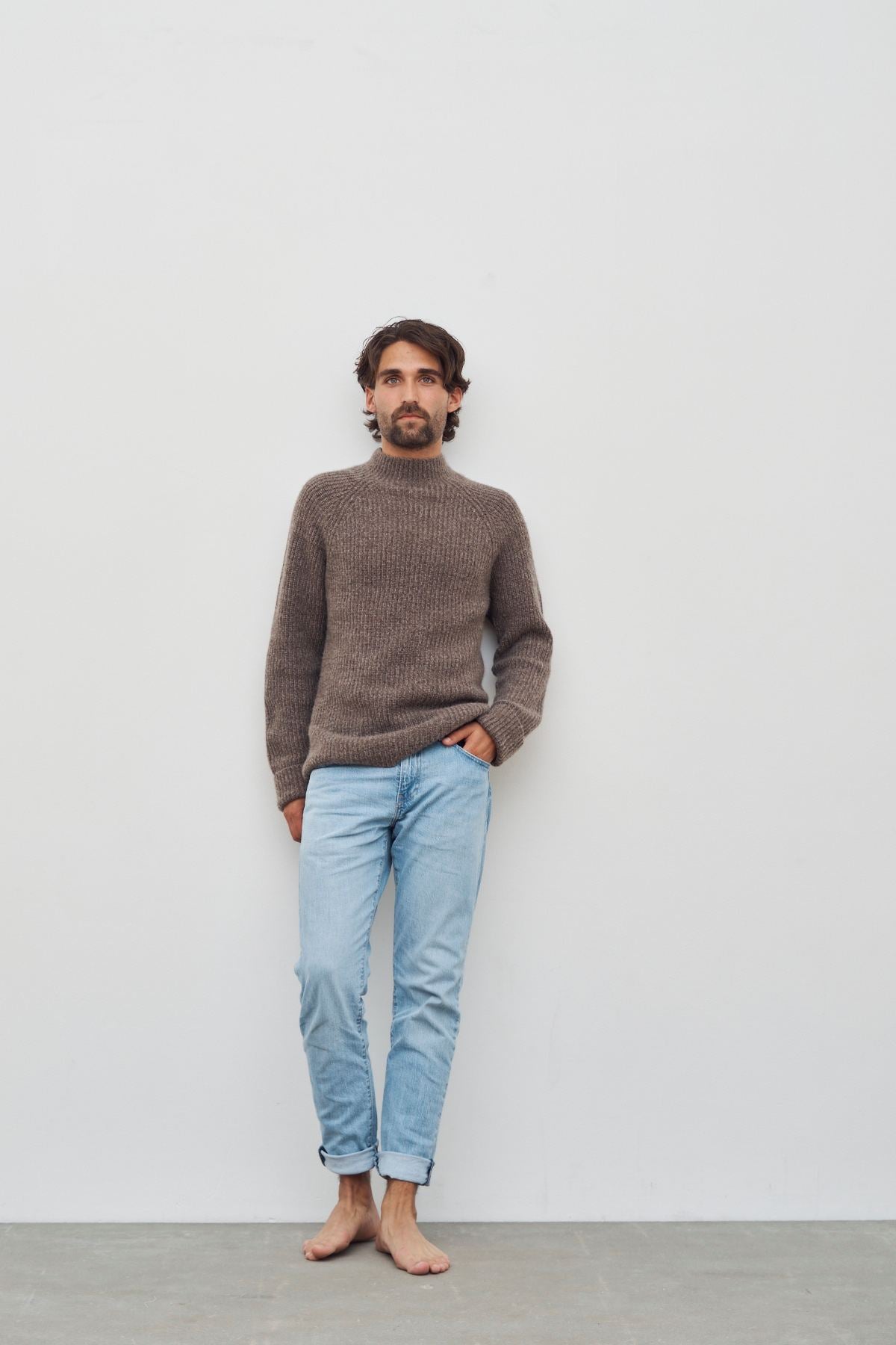 care-by-me-karl-sweater-herrenpullover-kaschmir-dunkelbraun image 1