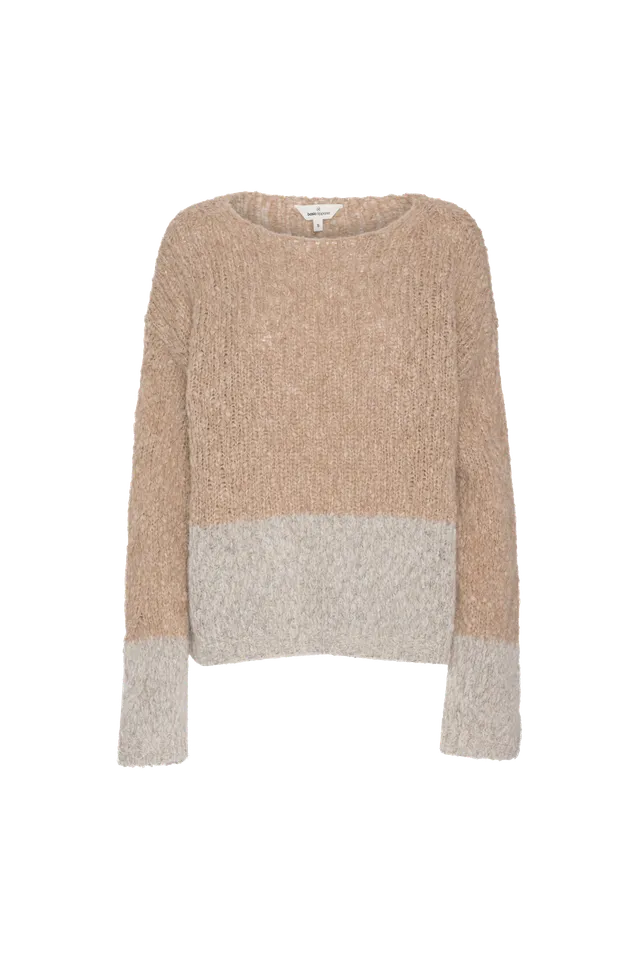 basic-apparel-pelucia-cable-stripe-pullover-caroline-rose-alpaka image 1