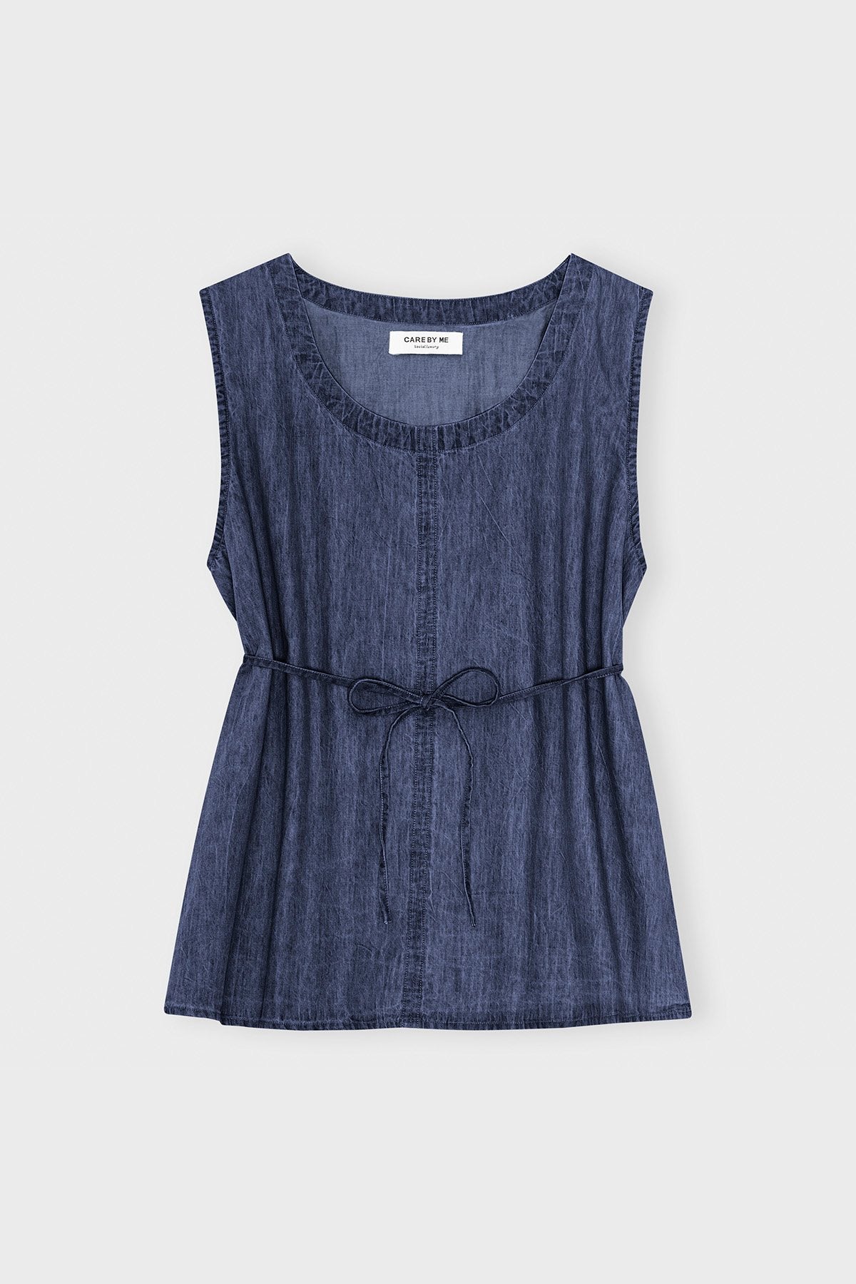 care-by-me-joy-top-basic-denim-top-dunkelblau-bio-baumwolle image 4