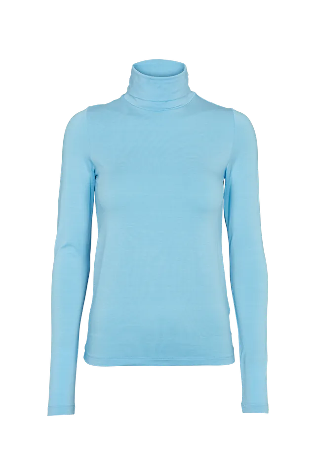 basic-apparel-joline-t-neck-shirt-alaskan-blue-tencel image 1