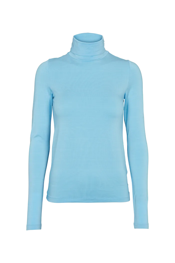 basic-apparel-joline-t-neck-shirt-alaskan-blue-tencel image 1