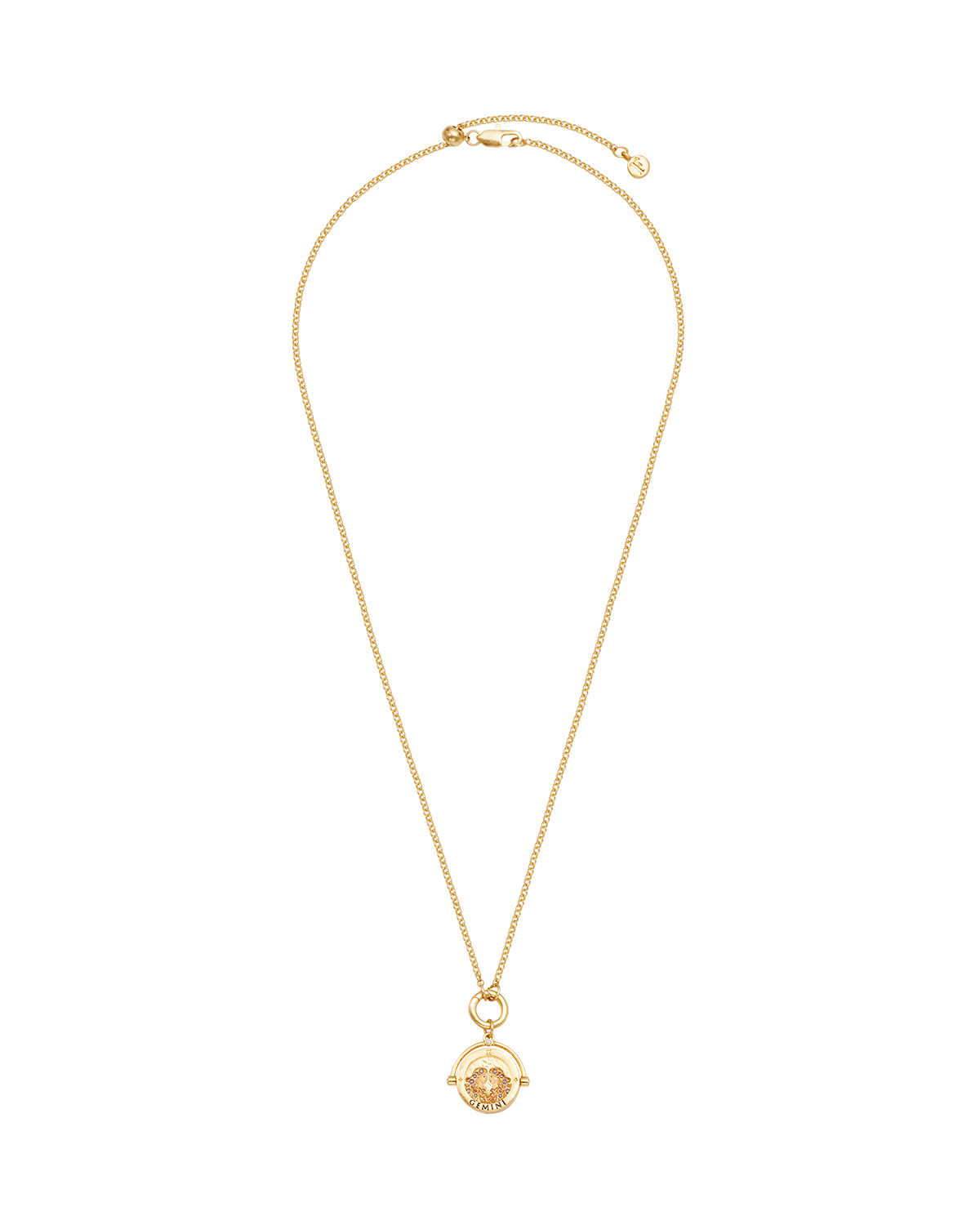 fable-england-gemini-zodiac-spinner-halskette-gold-achat image 6