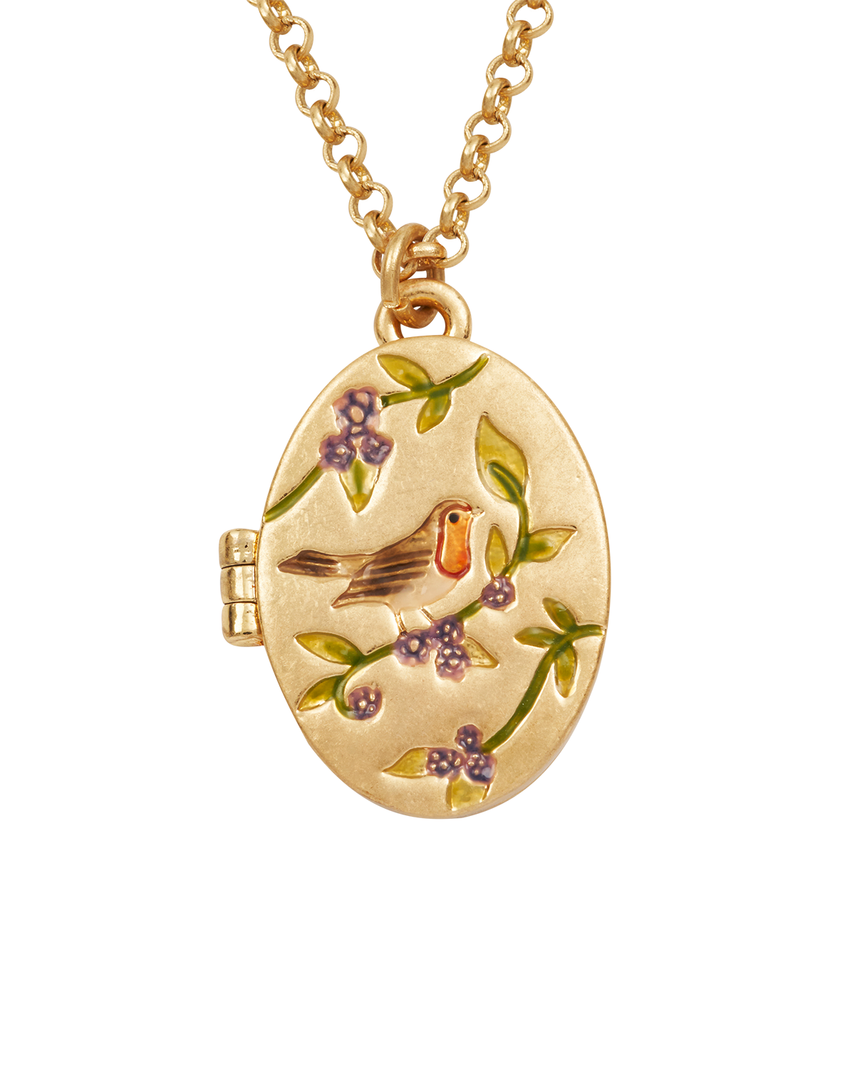 fable-england-robin-locket-halskette-gold-medaillon image 1