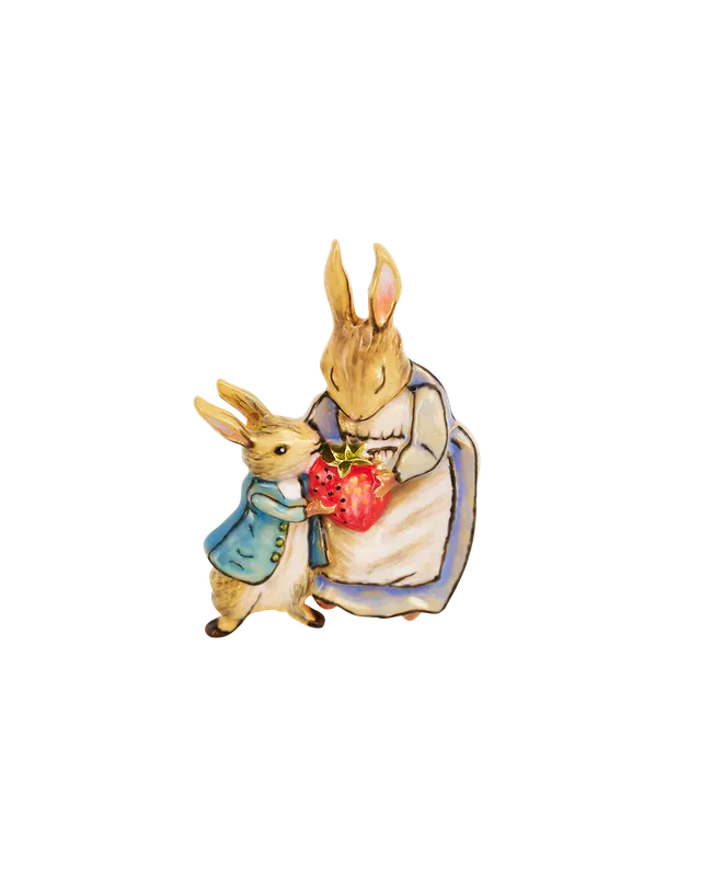 fable-england-x-peter-rabbit-mrs-rabbit-brosche-gold image 1