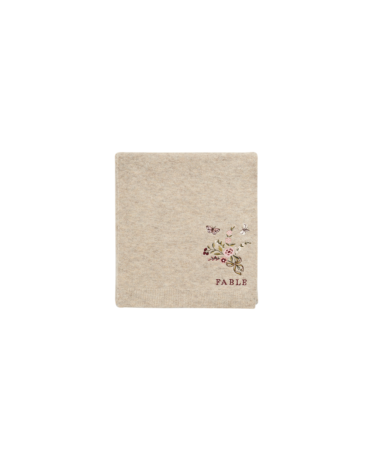 fable-england-eve-floral-strickschal-oat-marl-beige image 5