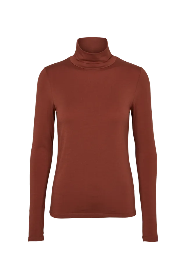 basic-apparel-joline-t-neck-rollkragenshirt-mink-tencel-slim-fit image 1